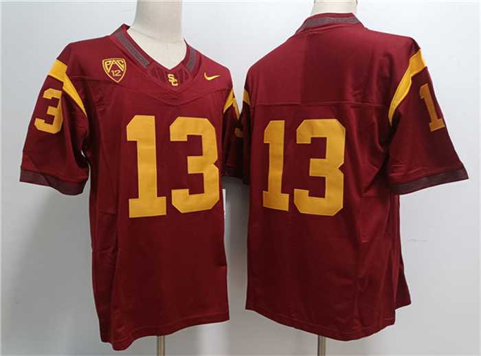 Men's USC Trojans #13 Caleb Williams Red Stitched Jersey,We sell and wholesale Men's USC Trojans #13 Caleb Williams Red Stitched Jersey on line form chian!